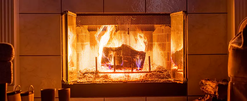 Mendota Hearth Landscape Fireplace Installation in North Olmsted, Ohio