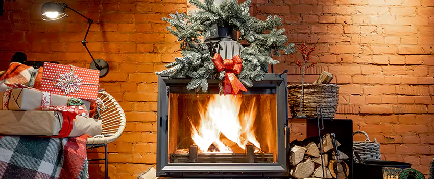 Travis Industries Linear Gas Fireplace Installation in North Olmsted, Ohio